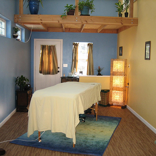 Wood Grain Reversible Foam Floor for massage room