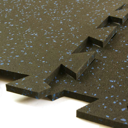Low Odor Rubber Flooring Interlocking Tiles