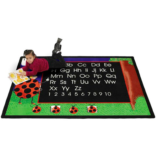 Lady Bug Kids Rug 6 x 9 feet