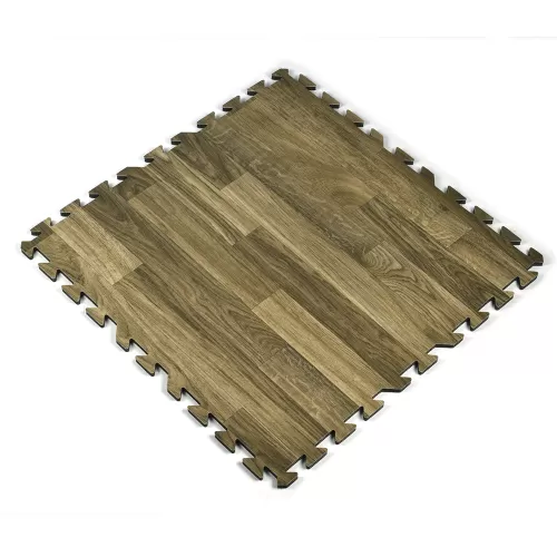 10x10 wood grain foam tile kit