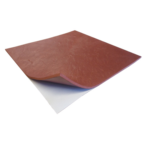 Life Floor Super Grip Ripple Tiles 3/8 Inch Peel and Stick terra cotta.