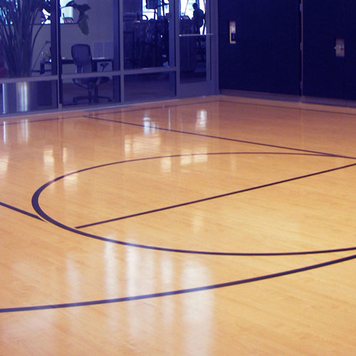 synthetic flooring for a school gym