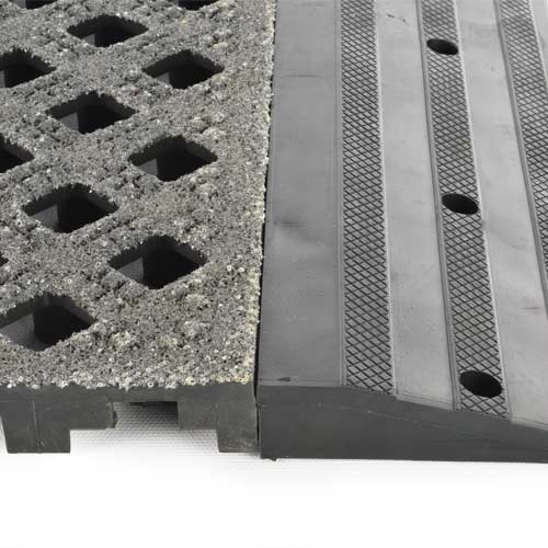 Safety Grit Top Matta Perforated Black tile ramp.