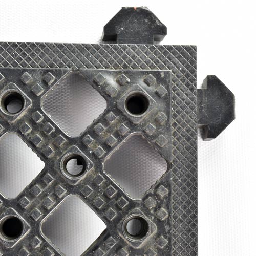 Safety Matta Perforated Black tiles.