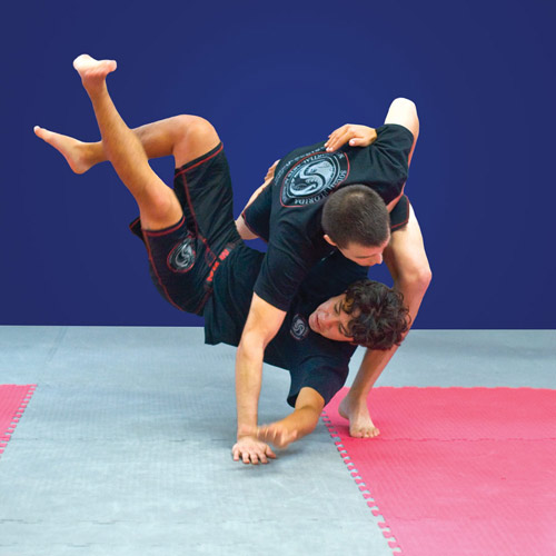 MMA Mats showing take down fighting