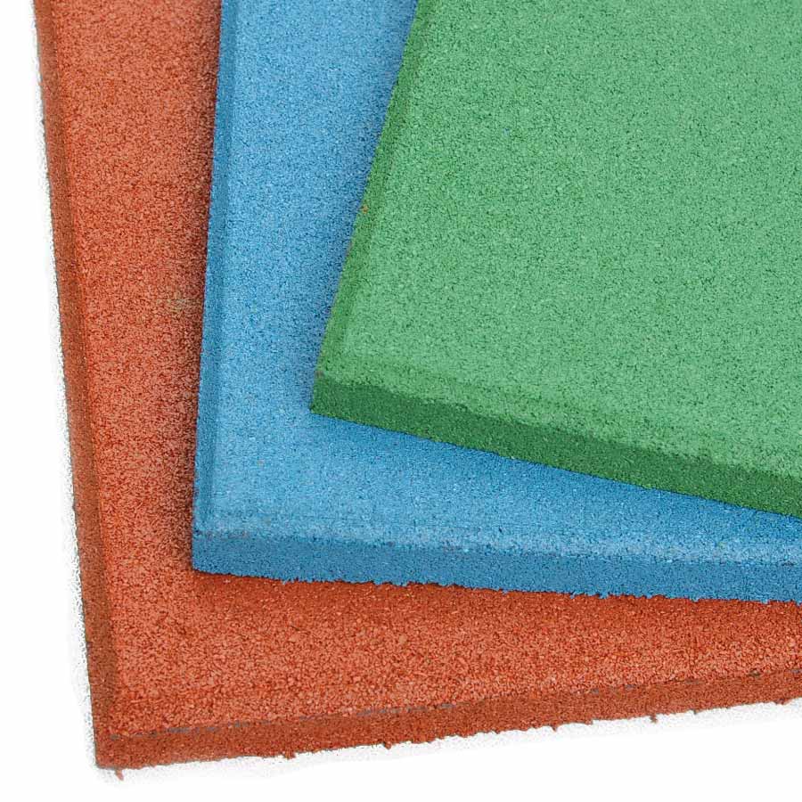 Outdoor Play Patio Tiles 1 Inch Standard showing colors.