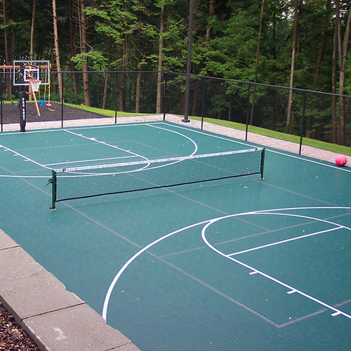 HomeCourt Sport Tile green basketball and tennis court floor