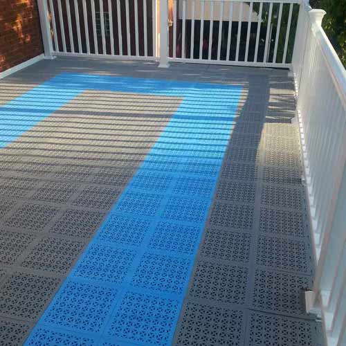 Interlocking PVC Deck Tiles