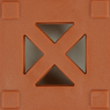 StayLock Perforated Colors terracotta swatch.