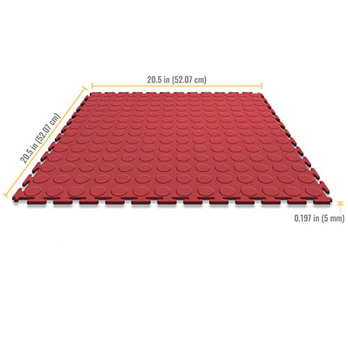 red coin top home floor tile diagram