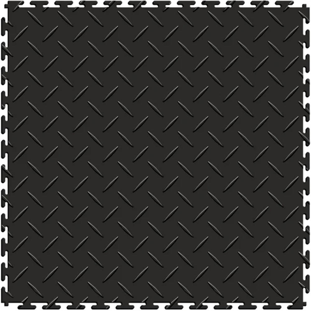 black diamond plate floor tile
