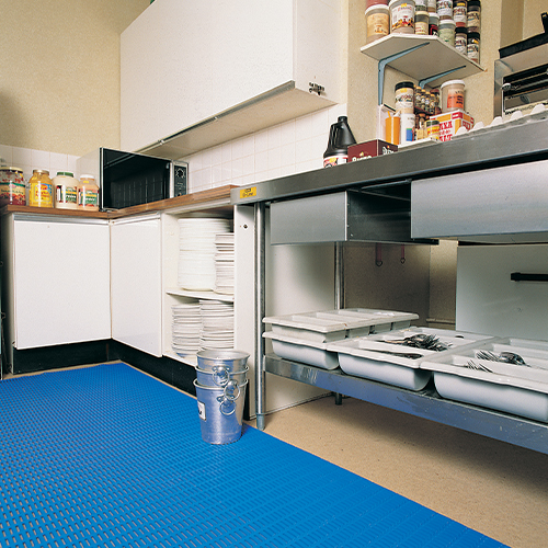 floorline black matting in commercial kitchen