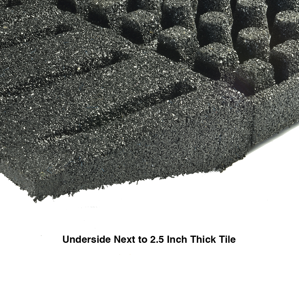 Reducer for dBTile and Max Playground Tile Black 2.5 Inch Bottom with Tile