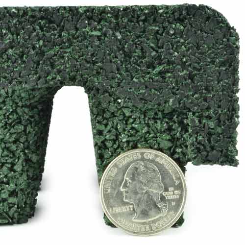 Max Playground Rubber Tile 2.5 inch Green thickness