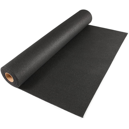 Resilient rubber sheet rolled flooring 