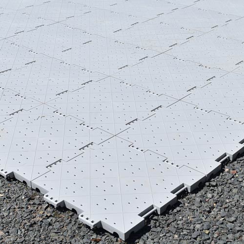 outdoor plastic interlocking deck tile