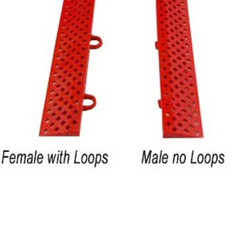 Garage Floor Tiles Auto Perforated Borders