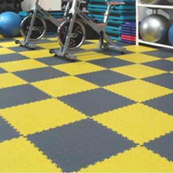 Modular Garage Floor Soft Diamond Work Out Room