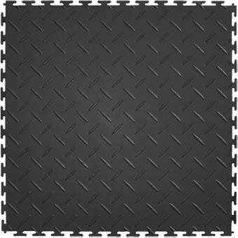 Modular Garage Floor Soft Diamond Dark Gray