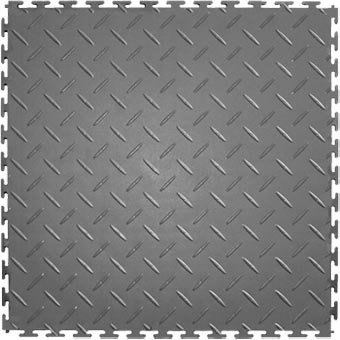 Modular Garage Floor Soft Diamond Light Gray