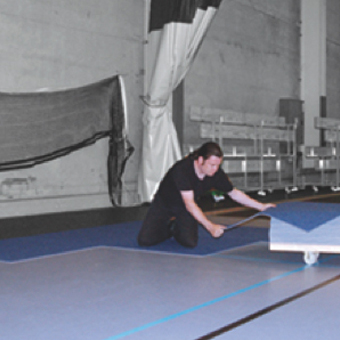 Gym Floor Covers Carpet Install