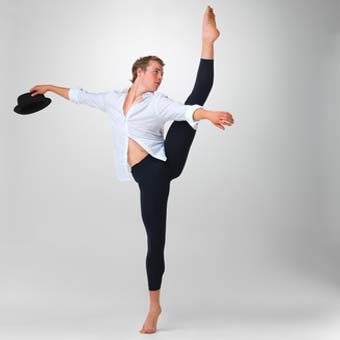 Dance Studio Floor Adagio male dancer