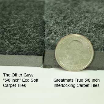 Interlocking Carpet Tile Royal thickness