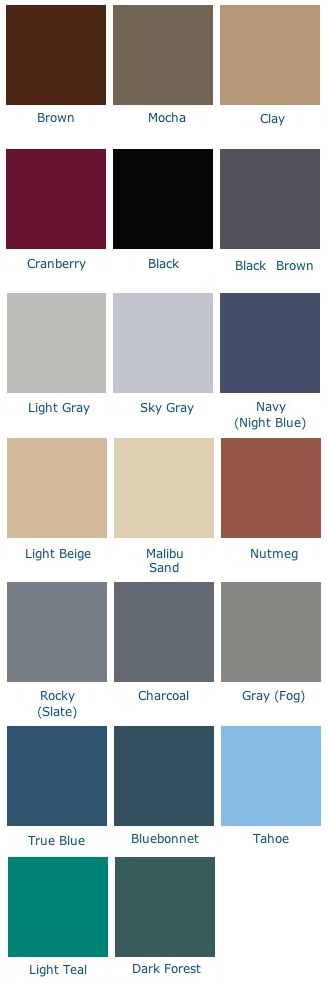 Wall Base swatches