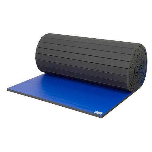 Roll Out Wrestling Mats 2 Inch blue-roll