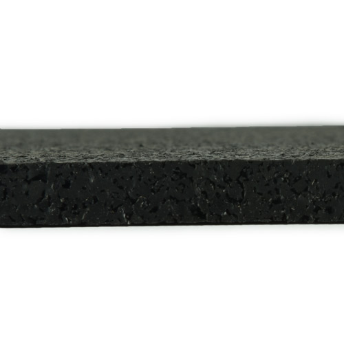 Rubber Flooring Rolls 1/4 Inch 4x10 Ft Black thickness 