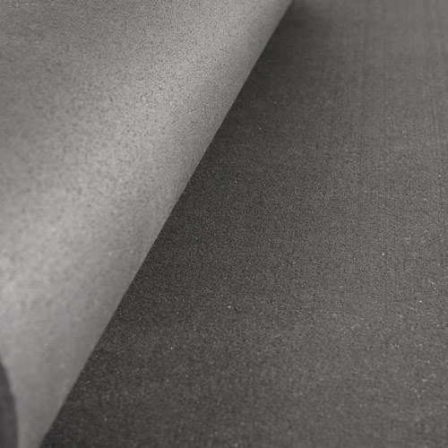 Rubber Flooring Rolls 1/2 Inch Black Geneva