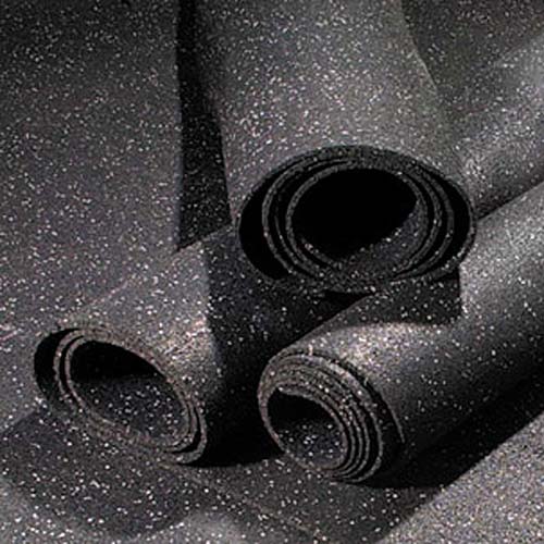 rolls of rubber flooring