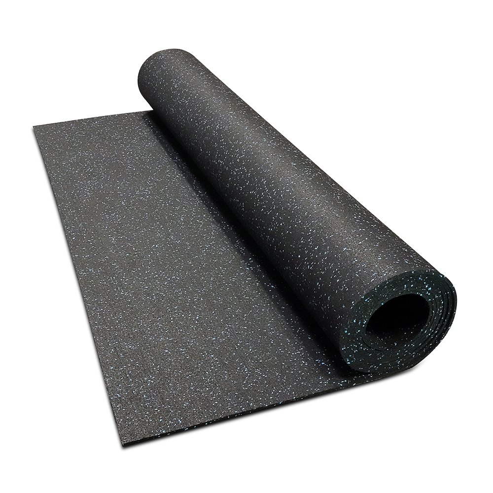 Rubber Flooring Rolls 10% Color Pacific blue