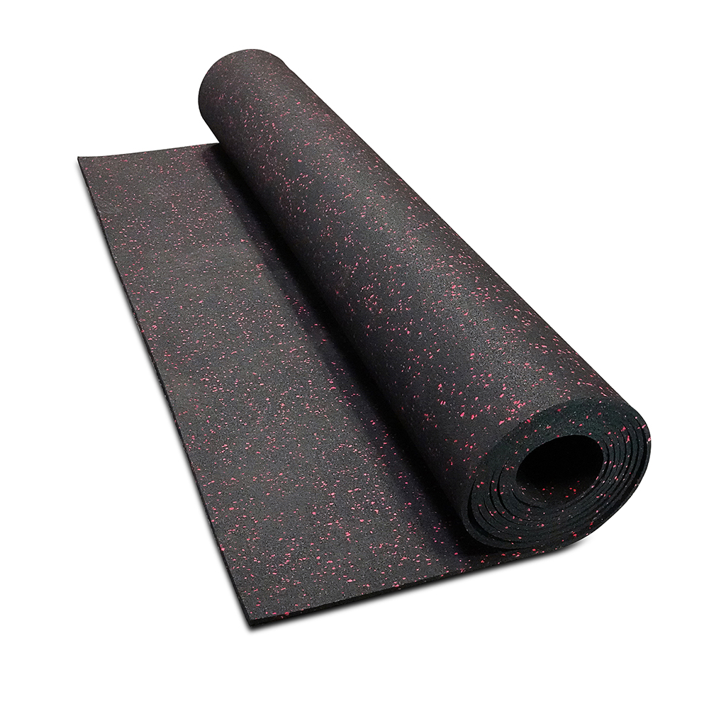 Rubber Flooring Rolls 10% Color Pacific red