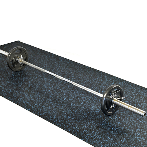 Rolled Rubber Sport 1/4 Inch 10% Blue per SF workout room.