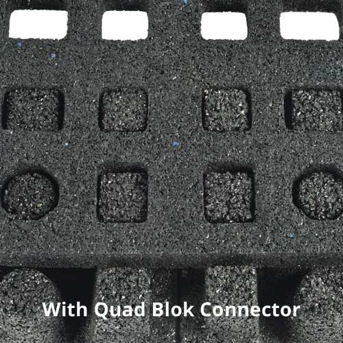 Quad Blok joined with dBTile bottom view