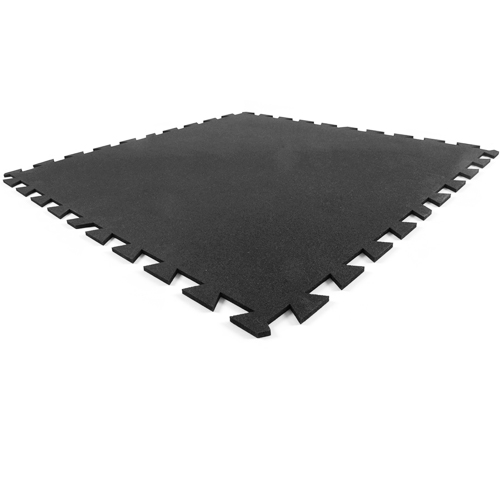 Rubber Utility Tile 3x3 ft x 8 mm Black tile.