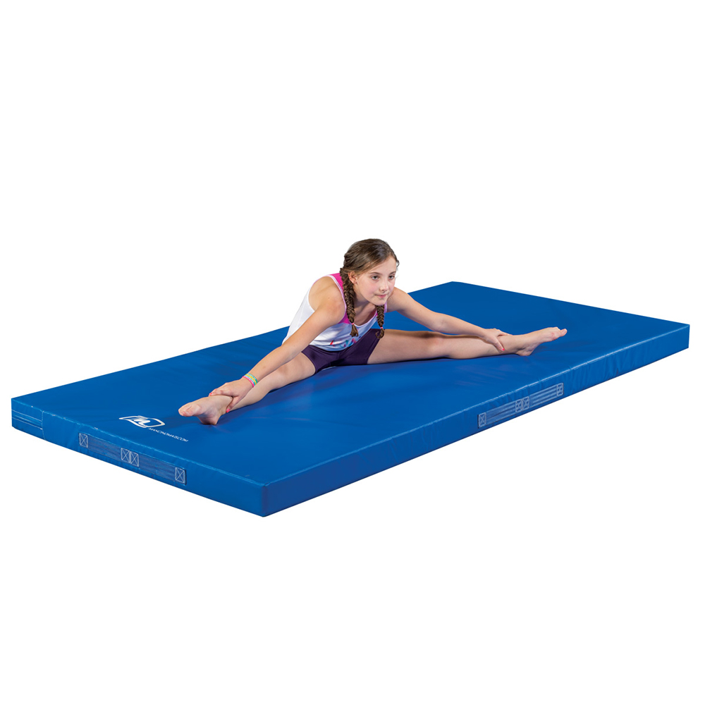 Gymnastics Competition Landing Mats Blue 7.5 x 12 ft x 12 cm Bi-Fold Splits