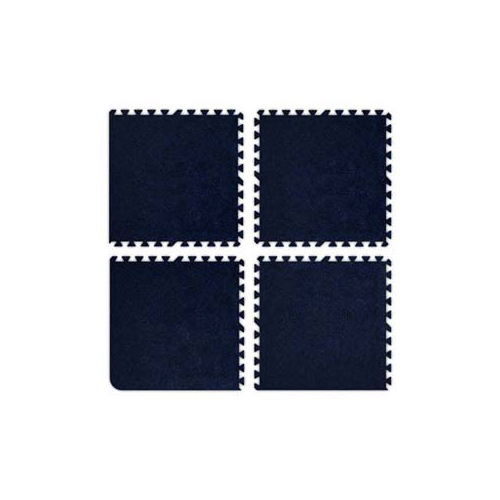 SoftCarpet Tile corner, center, borders black.