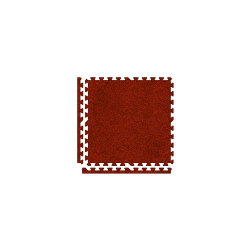 SoftCarpet Tile red tile borders.