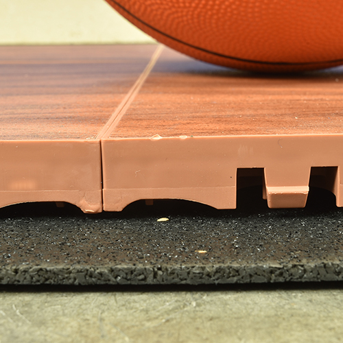 3mm rubber cherry basketball court tile underlayment