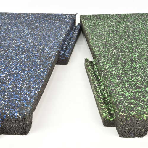 Sterling Athletic Rubber Tile 1.25 Inch 40% interlock.