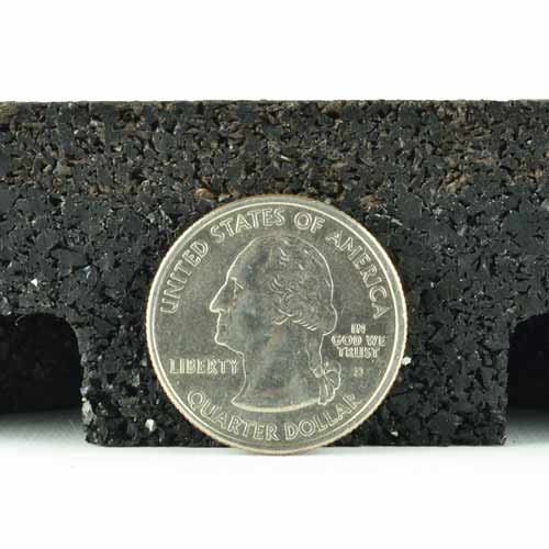 Sterling Athletic Rubber Tile 1.25 Inch Black thickness