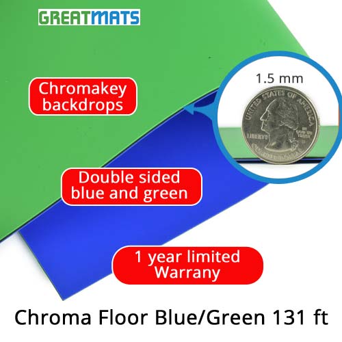  Chroma Floor Blue/Green 131 ft infographic.