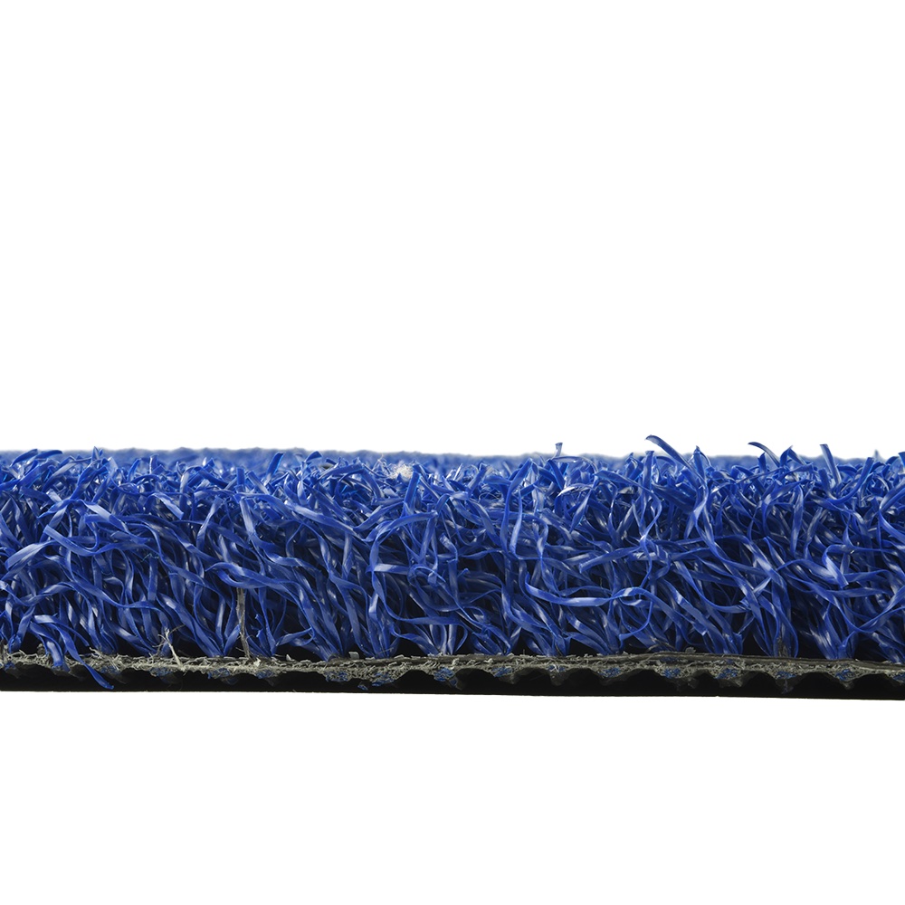 Greatmats Gym Turf Value 3/4 Inch x 15 Ft. Wide - Florida Blue side view