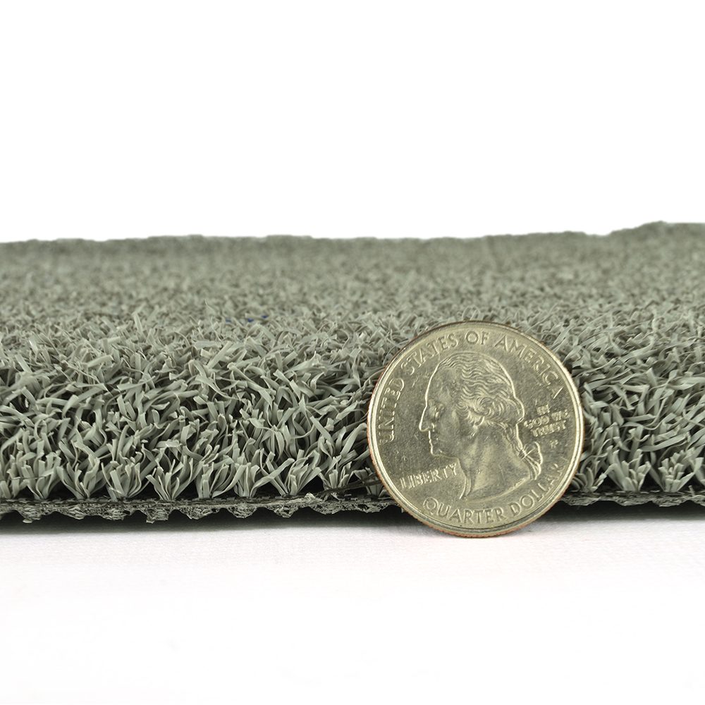 Greatmats Gym Turf Value 3/4 Inch x 15 Ft. Wide - Gray Thickness