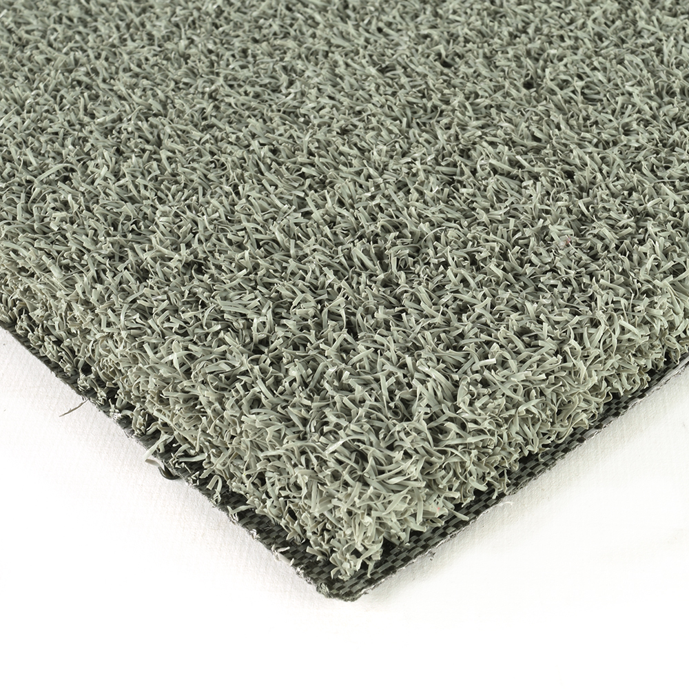 Greatmats Gym Turf Value 3/4 Inch x 15 Ft. Wide - Gray Top Angle