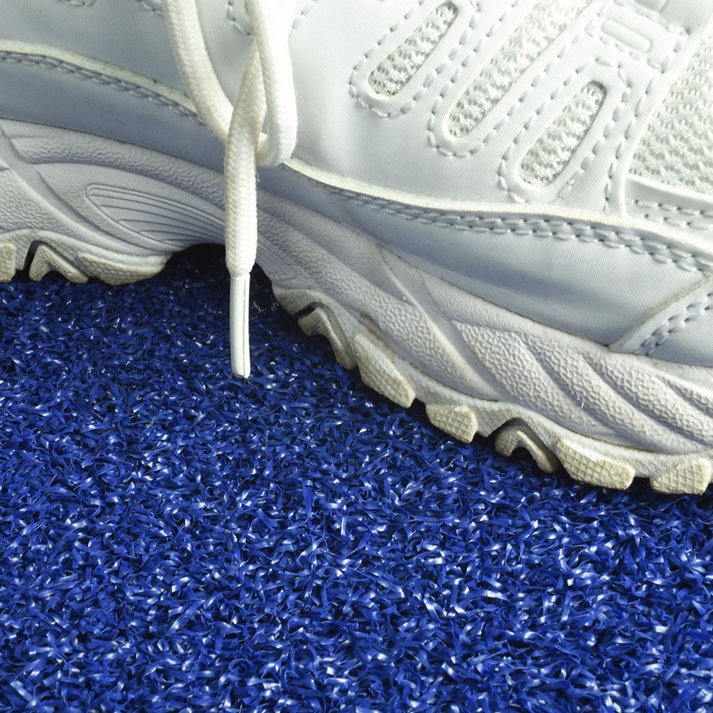 White Shoe Greatmats Gym Turf Value 3/4 Inch x 15 Ft. Wide 5 mm Foam - Florida Blue