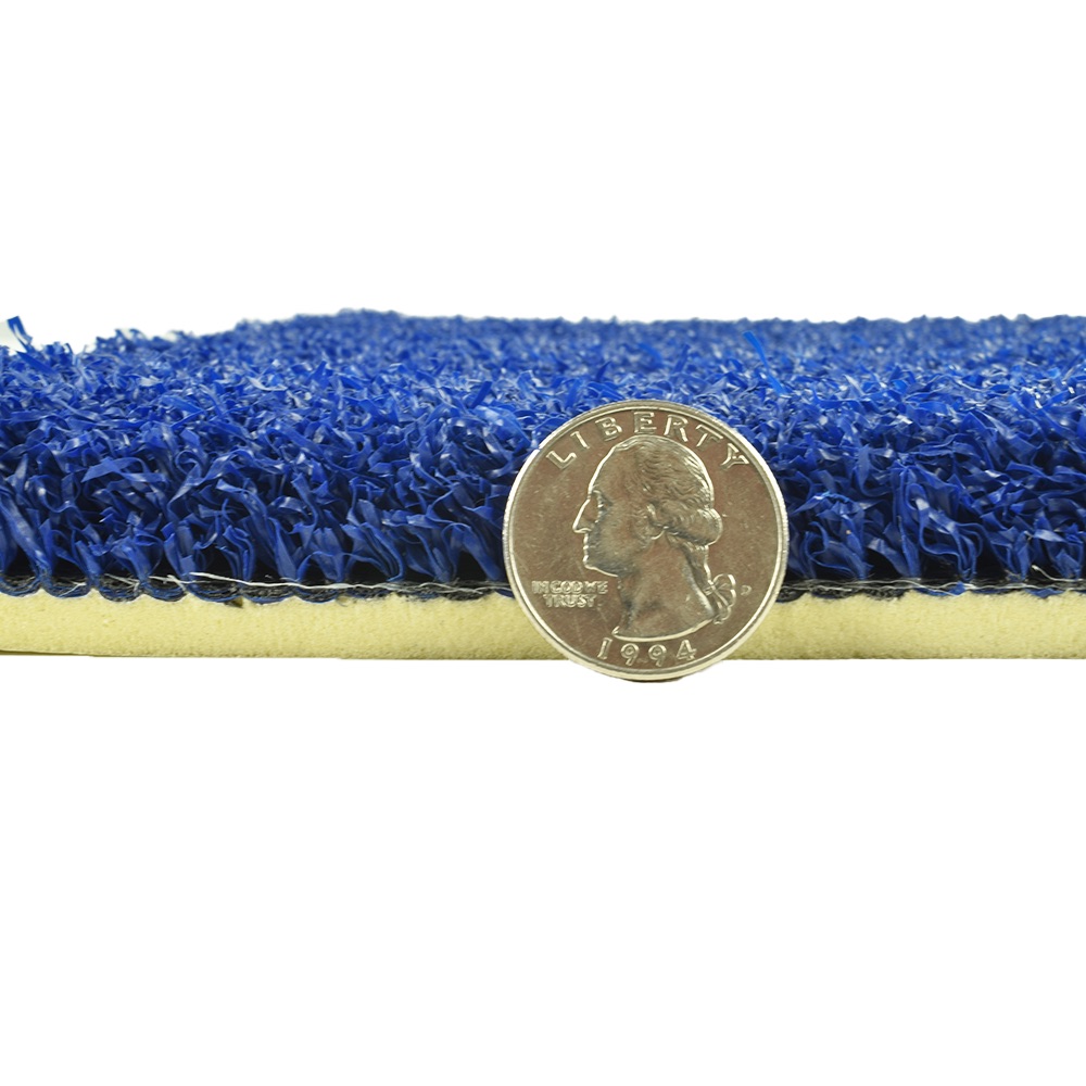 Greatmats Gym Turf Value 3/4 Inch x 15 Ft. Wide 5 mm Foam - Florida Blue Thickness