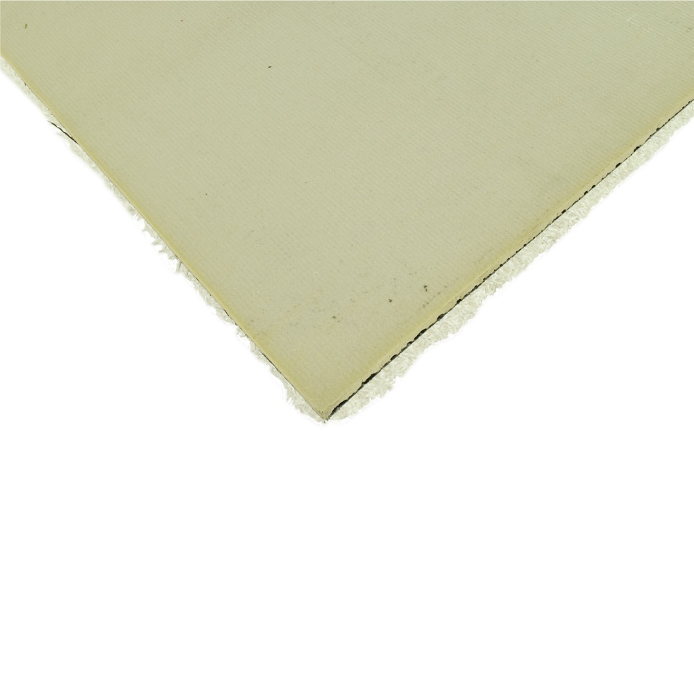 Greatmats Gym Turf Value 3/4 Inch x 15 Ft. Wide 5 mm Foam - White Bottom Angle